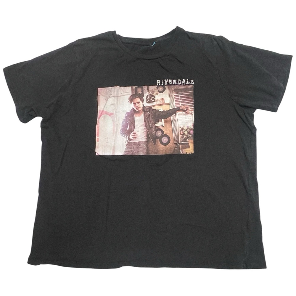 Riverdale‎ TV Show Of Jughead Jones Black T-Shirt Cole Sprouse Graphic Size XL